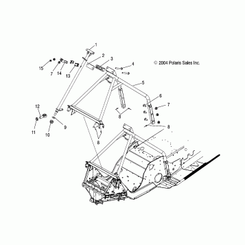 STEERING POST MOUNTING - S05MX4CS/CE (4992589258B03)