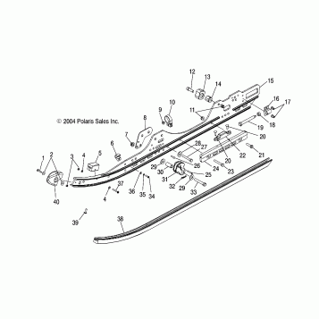 RAIL ASSEMBLY - S05MX4CS/CE (4992589258B09)
