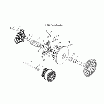 DRIVE CLUTCH - S05MX4CS/CE (4992589258B13)
