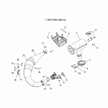 EXHAUST SYSTEM - S05MX4CS/CE (4992589258C02)