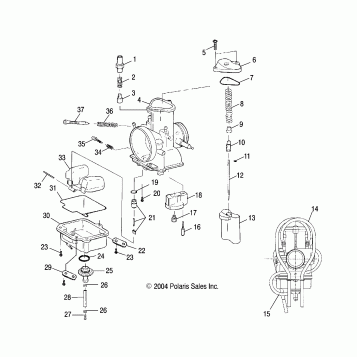 CARBURETOR - S05MX4CS/CE (4992589258D01)