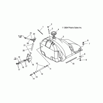 GAS TANK - S05NB4BS (4992609260A05)