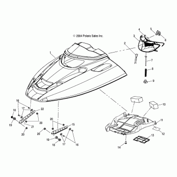 HOOD - S05NB4BS (4992609260A08)