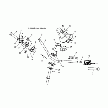 HANDLEBAR - S05NB4BS (4992609260B05)