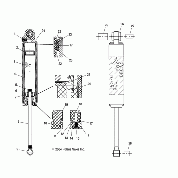 SHOCK (REAR TRACK) - S05NB4BS (4992609260B12)
