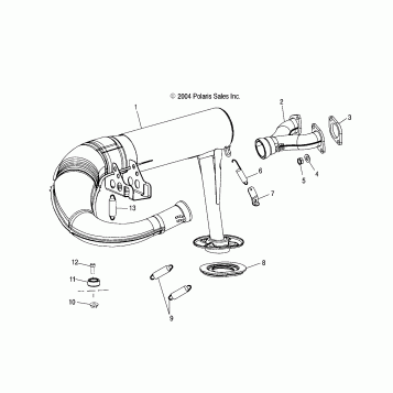 EXHAUST SYSTEM - S05NB4BS (4992609260C01)