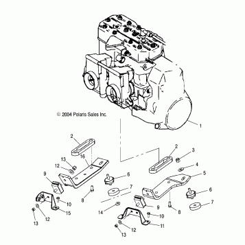 ENGINE MOUNTING - S05NB4BS (4992609260C04)