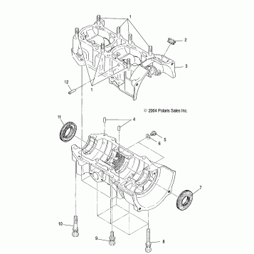 CRANKCASE - S05NB4BS (4992609260C05)