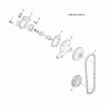 WATER PUMP - S05NB4BS (4992609260C08)