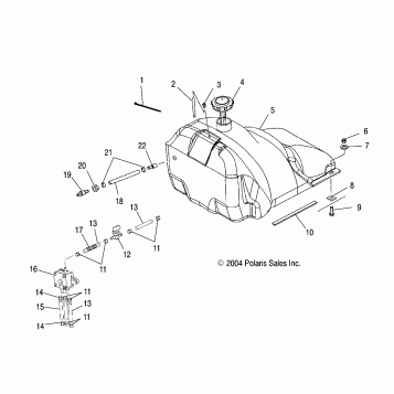 GAS TANK - S05ND3AS (4992629262A05)