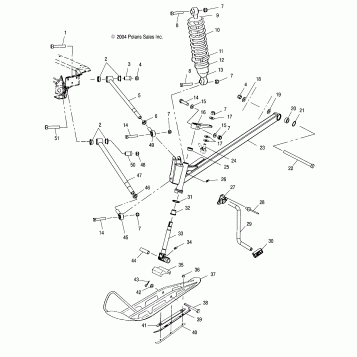 FRONT SUSPENSION and SKI - S05ND3AS (4992629262A13)