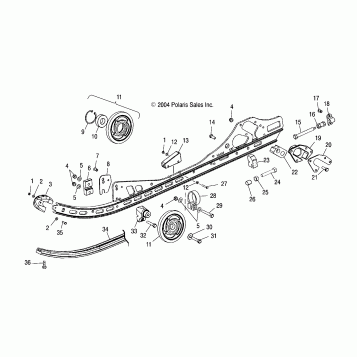 RAIL MOUNTING (M-10) - S05ND4BS (4992649264B13)
