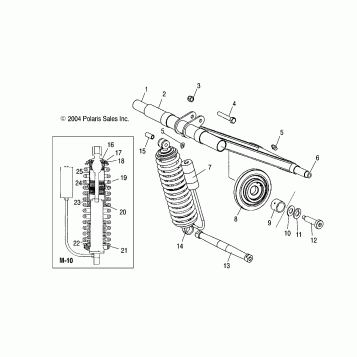 REAR TORQUE ARM (M-10) - S05ND4BS (4992649264C02)