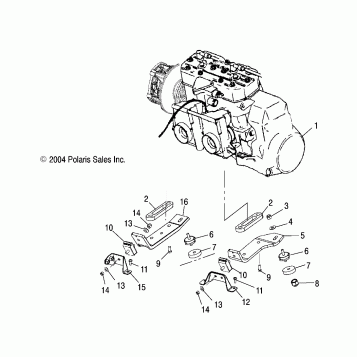 ENGINE MOUNTING - S05ND4BS (4992649264C08)