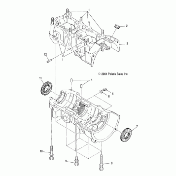 CRANKCASE - S05ND4BS (4992649264C09)