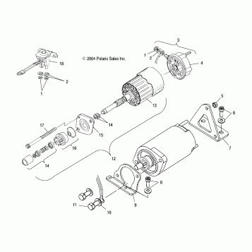 STARTING MOTOR - S05ND4BS (4992649264D04)