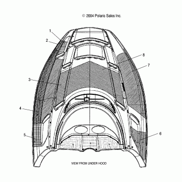 HOOD FOAM/FOIL - S05ND5BS (4992669266A10)