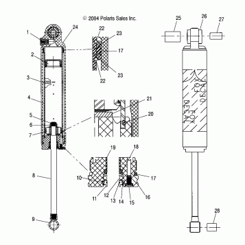 SHOCK (REAR TRACK) - S05ND5BS (4992669266B10)