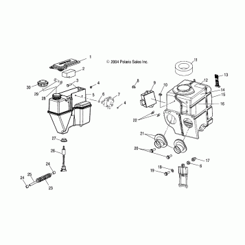 OIL TANK/AIR BOX - S05ND5BS (4992669266B14)
