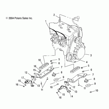 ENGINE MOUNTING - S05ND5BS (4992669266C04)