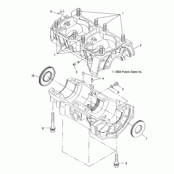 CRANKCASE - S05ND5BS (4992669266C05)