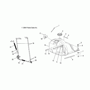 FUEL TANK - S05ND6ES (4992689268A04)