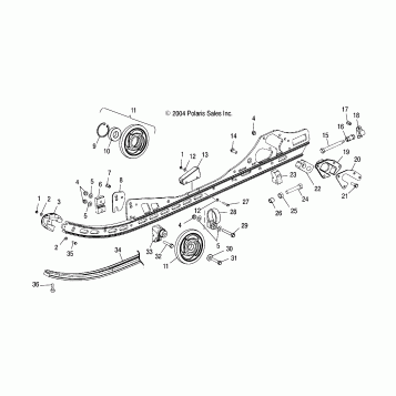 RAIL MOUNTING (M-10) - S05ND6ES (4992689268B08)