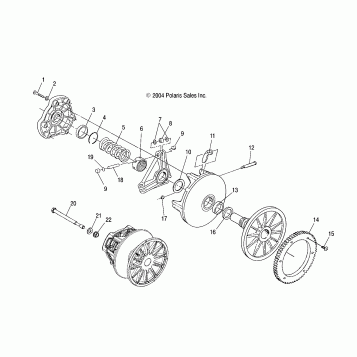 DRIVE CLUTCH - S05ND6ES (4992689268B13)