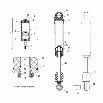 SHOCK (REAR TRACK)(M-10) - S05ND6ES (4992689268C06)