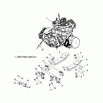 ENGINE MOUNTING - S05ND6ES (4992689268C07)