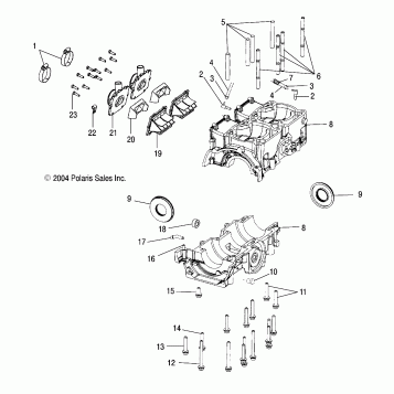 CRANKCASE - S05ND6ES (4992689268C08)