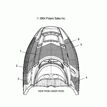 HOOD FOAM/FOIL - S05NP5BS/A/B/S05NE5BS/A (4992729272A11)