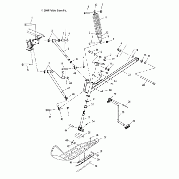 FRONT SUSPENSION and SKI - S05NP5BS/A/B/S05NE5BS/A (4992729272A13)