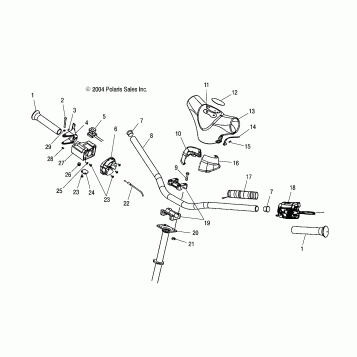 HANDLEBAR - S05NP5BS/A/B/S05NE5BS/A (4992729272B04)