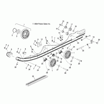 RAIL MOUNTING (EDGE) - S05NP5BS/A/B (4992729272B06)