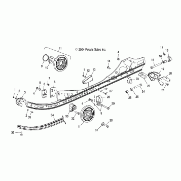 RAIL MOUNTING (M-10) - S05NE5BS/A (4992729272B10)