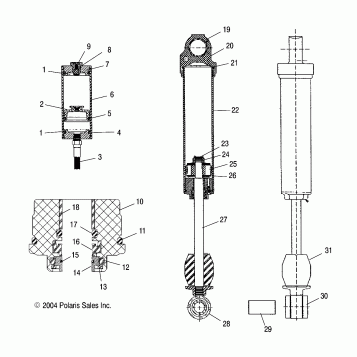 SHOCK (REAR TRACK)(M-10) - S05NE5BS/A (4992729272C01)