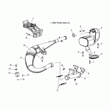 EXHAUST SYSTEM  - S05NP5BS/A/B/S05NE5BS/A (4992729272C08)