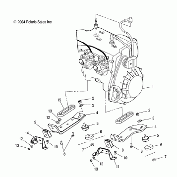 ENGINE MOUNTING - S05NP5BS/A/B/S05NE5BS/A (4992729272C10)