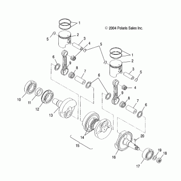 PISTON and CRANKSHAFT - S05NP5BS/A/B/S05NE5BS/A (4992729272C13)