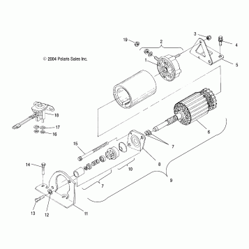 STARTING MOTOR - S05NP5BS/A/B/S05NE5BS/A (4992729272D05)