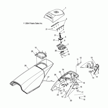 SEAT, ADJUSTABLE  - S05NP5CS/A/B/NP6ES/A/B/NE5CS/NE6ES/NA6ES/EE (4992749274A05)