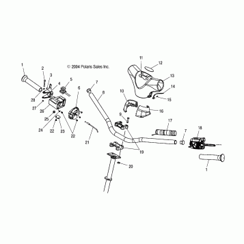 HANDLEBAR - S05NP5CS/A/B/NP6ES/A/B/NE5CS/NE6ES/NA6ES/EE (4992749274B07)