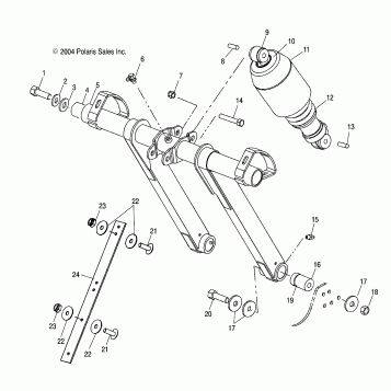 FRONT TORQUE ARM (EDGE) - S05NP5CS/A/B/NP6ES/A/B/NA6ES/EE (4992749274B13)