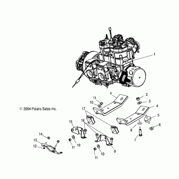 ENGINE MOUNTING - S05NP5CS/A/B/NP6ES/A/B/NE5CS/NE6ES/NA6ES/EE (4992749274D08)
