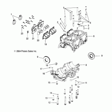 CRANKCASE - S05NP5CS/A/B/NP6ES/A/B/NE5CS/NE6ES/NA6ES/EE (4992749274D09)
