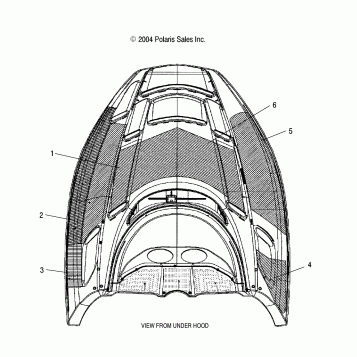 HOOD  FOAM/FOIL - S05NJ5BS/A (4992769276A11)