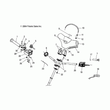 STEERING-HANDLEBAR - S05NJ5BS/A (4992769276B05)