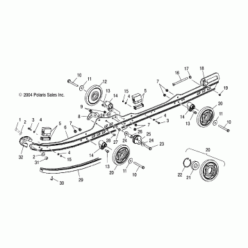RAIL MOUNTING SUSPENSION - S05NJ5BS/A (4992769276B09)