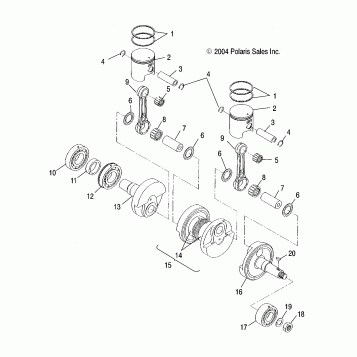 PISTON and CRANKSHAFT - S05NJ5BS/A (4992769276C11)